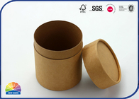 No Printing Round Kraft Paper Packaging Tube Biodegradable Cylinder