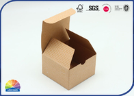 Silkscreen Embossing Kraft Paper Gift Boxes 250gsm Small Size Custom