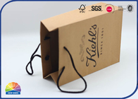 Eco Friendly CMYK 4C Printed Kraft Paper Bags Customized Logo Packaging