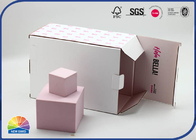 Cosmetics Matt Lamination Corrugated Packaging Box Customized Logo Print