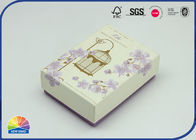 Glittering Flower Decorated Cardboard Box Gold Stamping