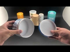 boîte de tube de papier boîte ronde personnalisée usine de porcelaine