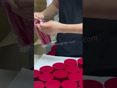 Tube de empaquetage de papier rond vert Matte Lamination Candy Tube