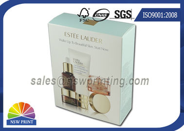 Cosmetic Packaging Folding Carton Box With Gold Foil Embossing Logo