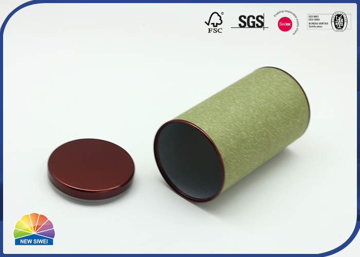 Le fond de papier composé réutilisable de Matel de tube de la catégorie comestible CMYK pour le produit de thé