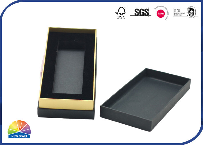 Matte Rigid Shoulder Box Flocking de luxe EVA Tray For Skin Care Products