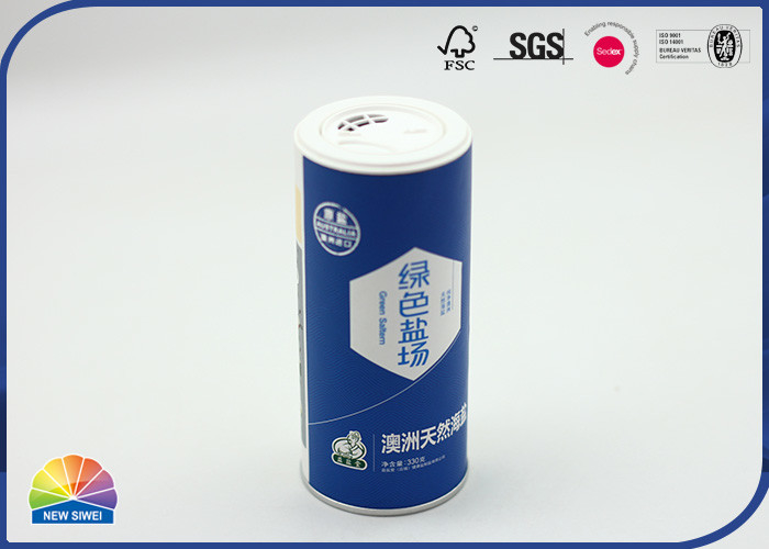 Cylindre de carton empaquetant le tube de papier composé avec la couleur faite sur commande de chapeau en plastique
