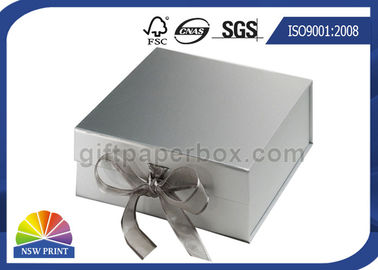Impression adaptée aux besoins du client de la boîte-cadeau 4C de carton de fermeture de ruban de conception