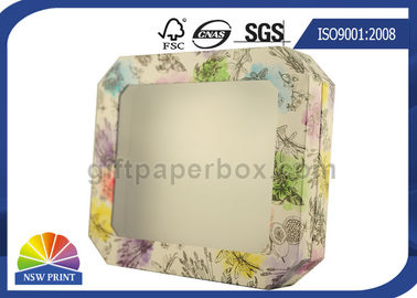 Boîte-cadeau rigide d'impression faite sur commande détachable de couvercle avec l'OEM/ODM clairs de fenêtre de PVC