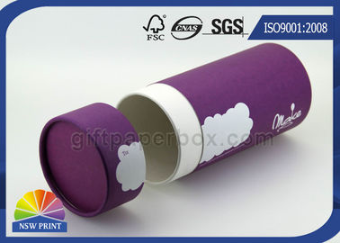 Le tube fait sur commande d'emballage de papier de carton, papier rond de fantaisie peut conteneur