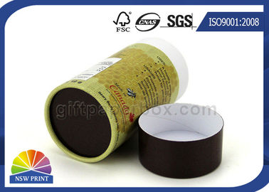 Le papier cylindrique de miel de bouteille de papier de tube recyclable d'emballage met en boîte l'emballage