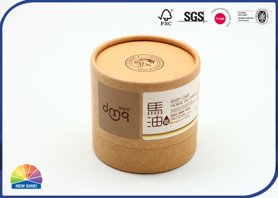 Paquet crème facial adapté aux besoins du client de tube de papier d'emballage avec le fond en plastique d'insertion