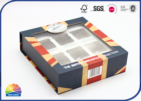 Paquet évident de Flip Lid Paper Printed Box de feuille de plastique avec l'insertion
