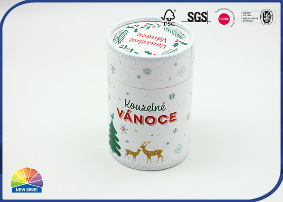Tube d'emballage en papier imprimé 4C personnalisé pour cadeau