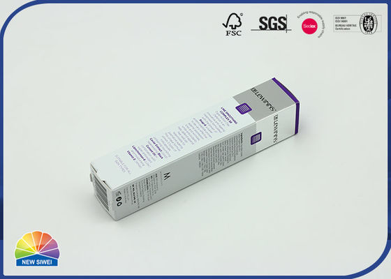 Revêtement UV inverse de papier argenté se pliant de empaquetage crème de boîte d'oeil