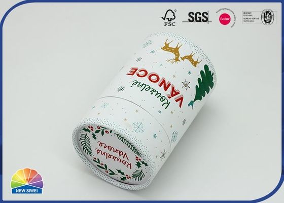 Boîte-cadeau polychrome de Noël de Matte Lamination Gift Paper Tubes d'impression