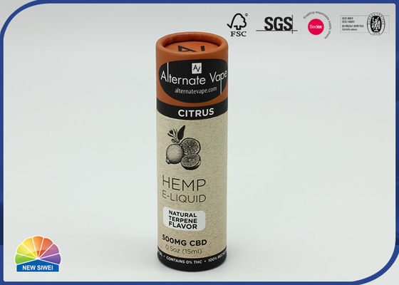 4c a imprimé l'emballage de bouteille d'huile d'Art Paper Cardboard Tube Essential