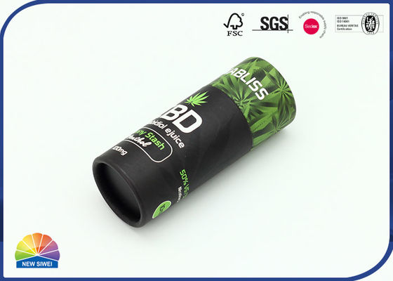 Emballage de Matte Lamination Kraft Paper Tube pour Cannabidiol