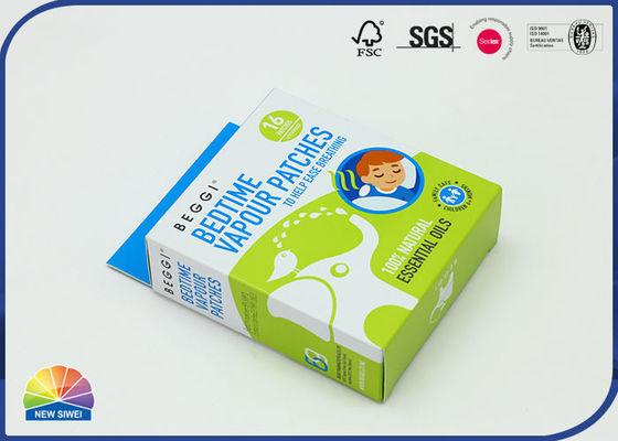 Médicament empaquetant le revêtement UV inverse imprimé de boîte de carton se pliant