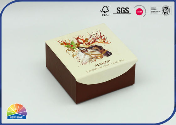 L'emballage de savon de rectangle a articulé le diamant acrylique de boîte de couvercle