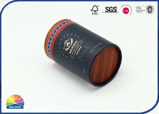 Tube de nourriture de Matte Imitation Wood Grain Paper empaquetant la copie 4c
