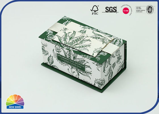 Boîte-cadeau de papier de conception florale de couverture de couvercle rabattable de couvercle articulé pour l'ami