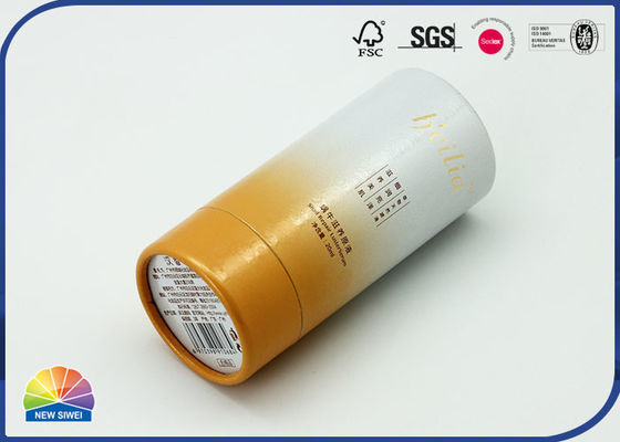 Emballage de papier cosmétique de tube avec s'assembler EVA Foam Round Gift Box