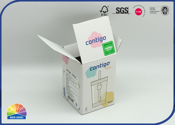 Boîtes en carton ondulé faites sur commande rigides épaisses de paquet en verre de tasse
