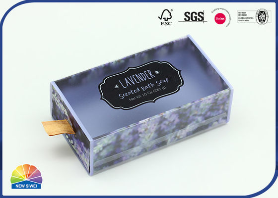 boîte de tiroir de carton de 1200gsm CCNB avec la poignée de papier