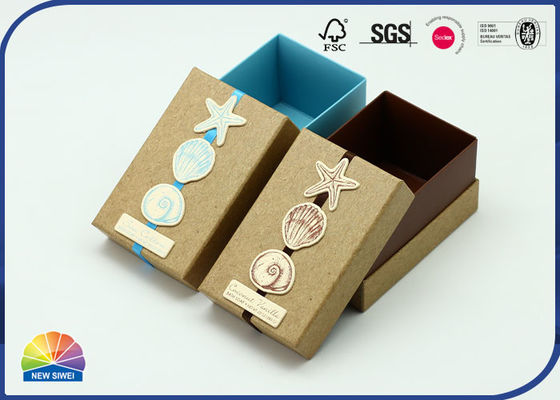 Carton Ring Case Rigid Shoulder Box Matte Lamination Debossing