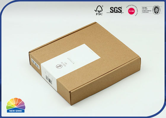 Label d'autocollant imprimé par boîte ondulée simple d'annonce de F-cannelure de Papier d'emballage