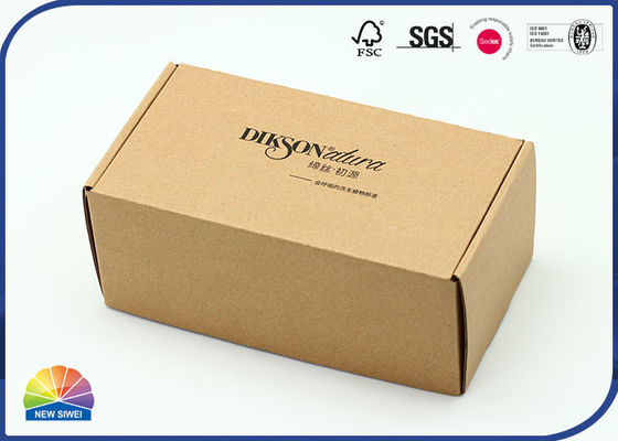 Emballage imprimé noir de bouteille de mousse de Logo Corrugated Kraft Box EPE