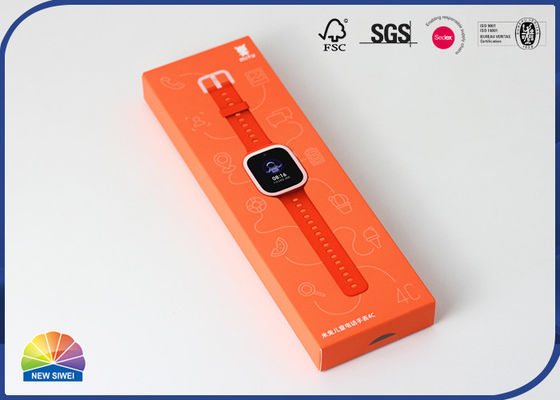 Boîte mince de revêtement UV de carton se pliant de montre électrique avec EVA Form