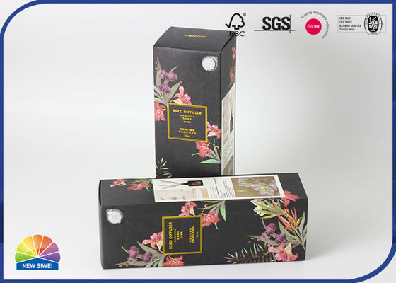 Estampillage d'or noir d'Aromatherapy de boîte de carton de pliage de papier d'emballage