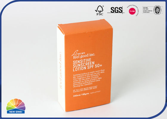 CMYK a imprimé l'emballage pliable assemblé de crème de shampooing de boîtes de papier