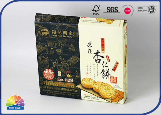 boîte de carton de pliage d'emballage de biscuit d'ODM de l'impression 4c avec le plateau adapté aux besoins du client