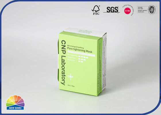 Les soins de la peau ont placé la boîte se pliante de papier unie Matte Lamination