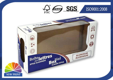 Boîte ondulée de papier d'annonce imprimée par stratification mate avec l'affichage clair Windows de produit