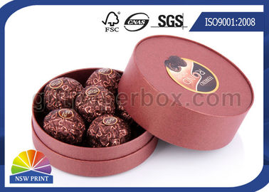 Adapté aux besoins du client autour de la boîte d'emballage de chocolat avec l'impression, boîtes de papier enduites à petite sucrerie